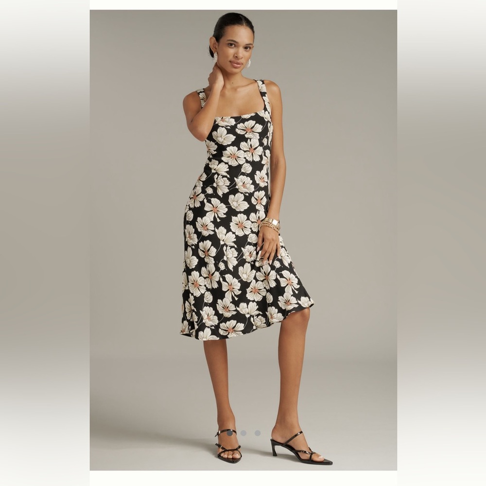 Black floral reformation Dress